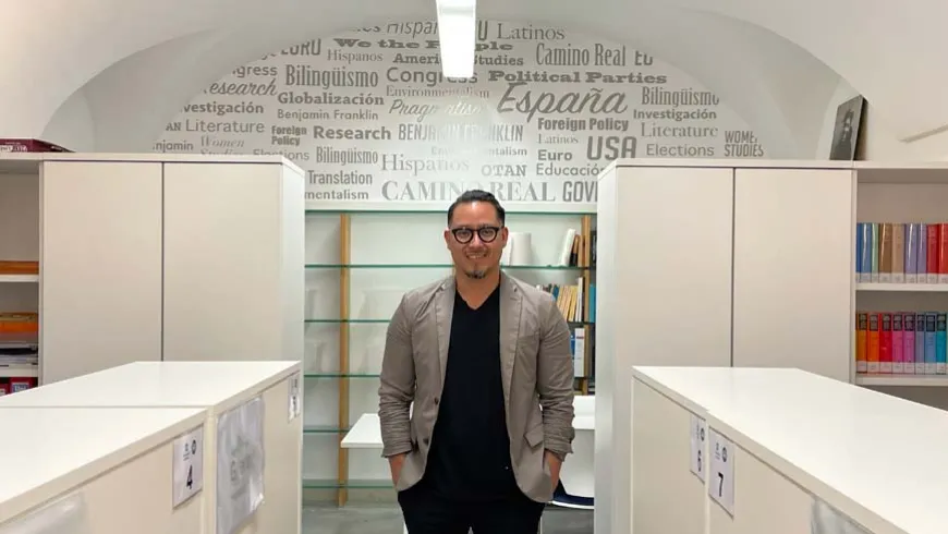 Octavio Quintanilla, beneficiario de la Ayuda Nebrija Creadores 2022, empieza su investigación en el Instituto Franklin-UAH