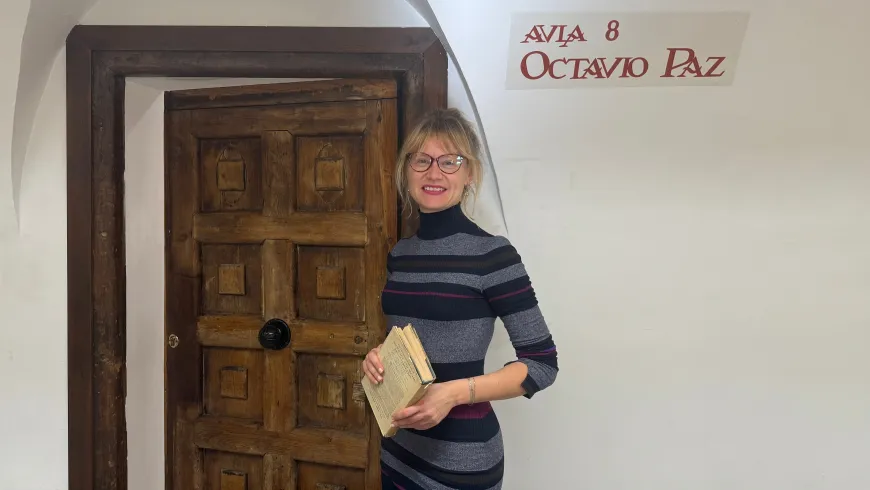 Ieva Stončikaitė, beneficiaria de la Ayuda Margaret Fuller 2025, empieza su investigación en el Instituto Franklin-UAH