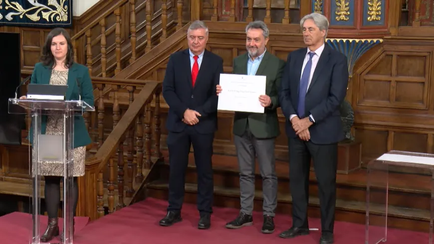 Miguel Ángel de Zavala, vocal investigador del Instituto Franklin-UAH, recibe el Premio de Investigación, Transferencia y Divulgación Científica de la Universidad de Alcalá