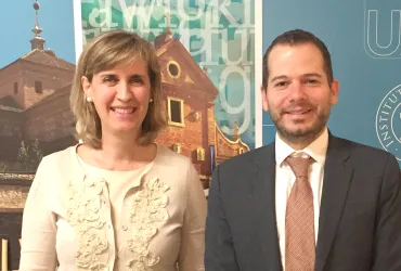 Andrew Chapman, nuevo coordinador de Study Abroad de St. Mary’s University, visita el Instituto Franklin-UAH