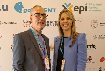 Angela Sauciuc, directora de Programas y Formación Docente del Instituto Franklin-UAH, participó en el IX Congreso Internacional de Enseñanza Bilingüe en Centros Educativos 2023