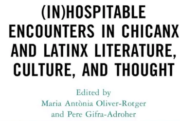 La publicación &quot;(In)Hospitable Encounters in Chicanx and Latinx Literature, Culture, and Thought&quot;, ganadora del premio &quot;Javier Coy&quot; de SAAS